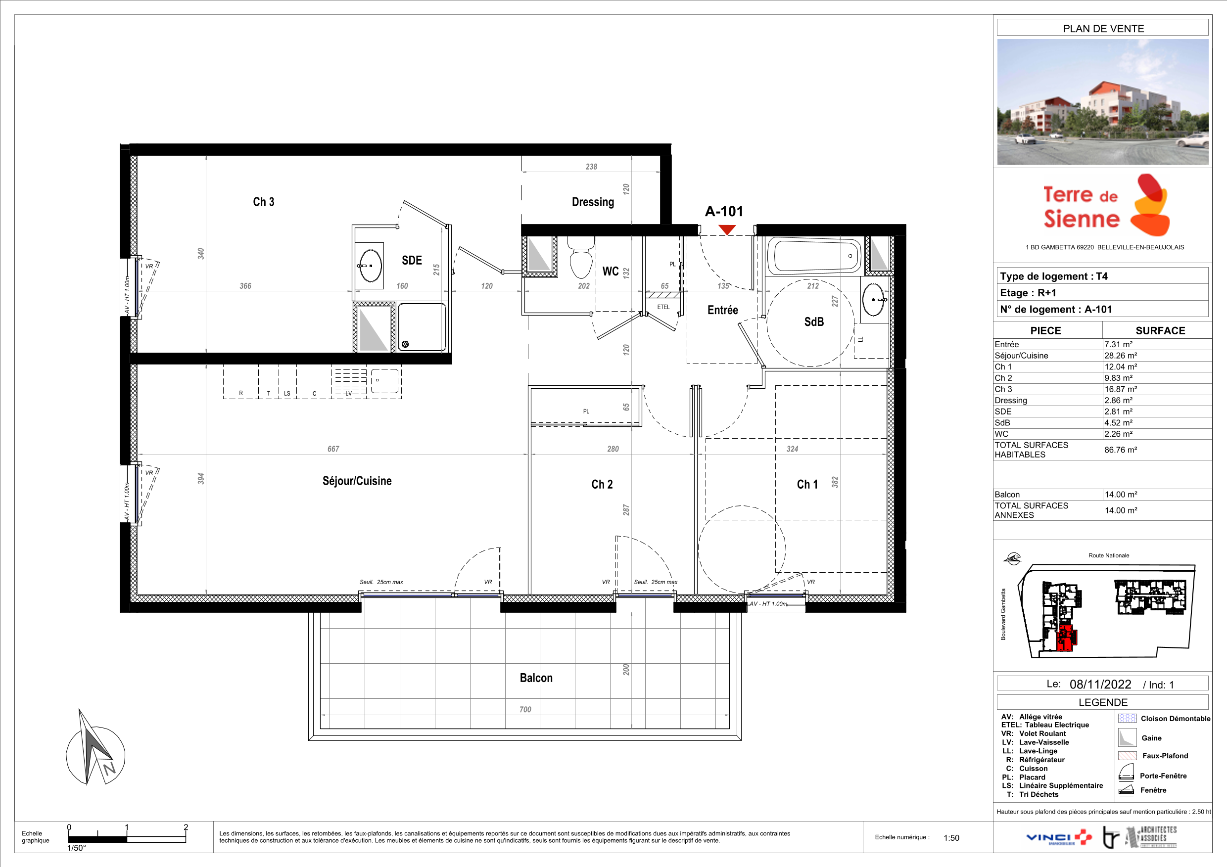 Appartement à Belleville 69220 image 11