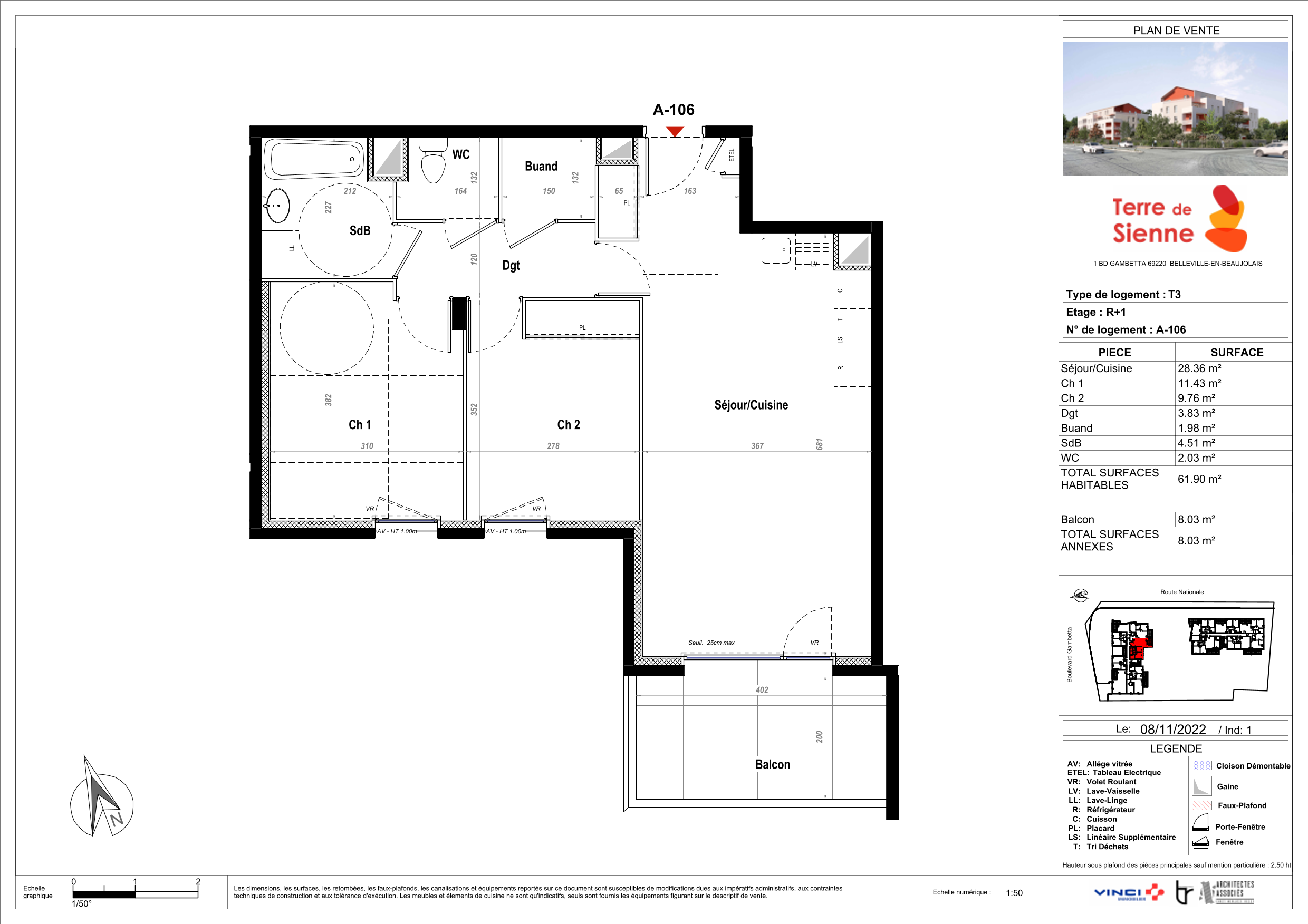 Appartement à Belleville 69220 image 16