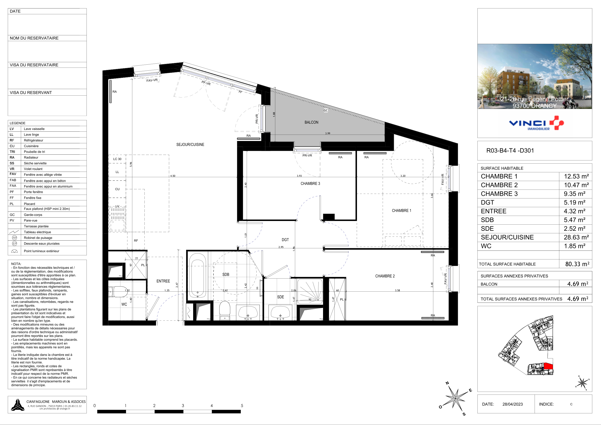 Appartement à Drancy 93700 image 95