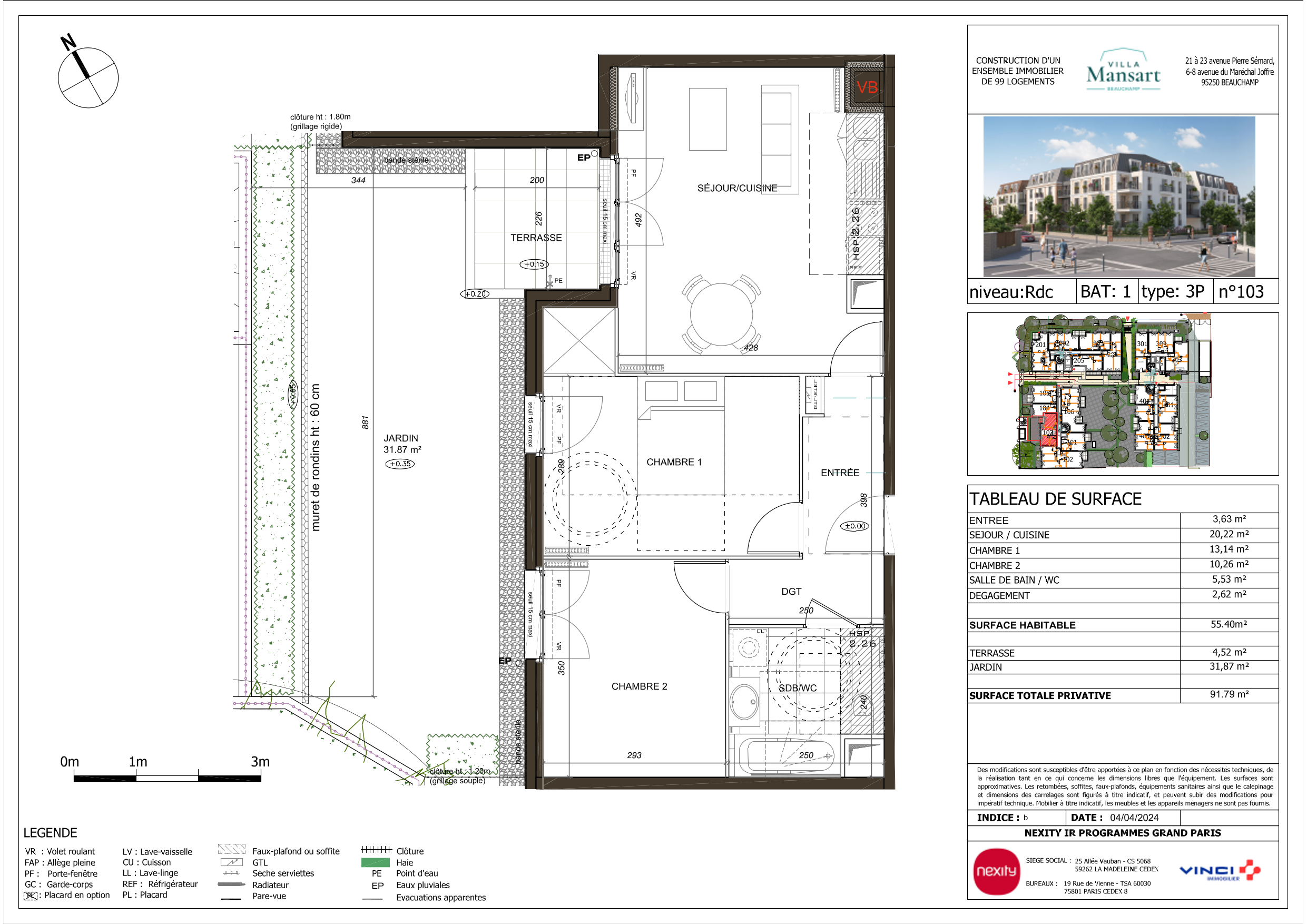 Appartement à Beauchamp 95250 image 9