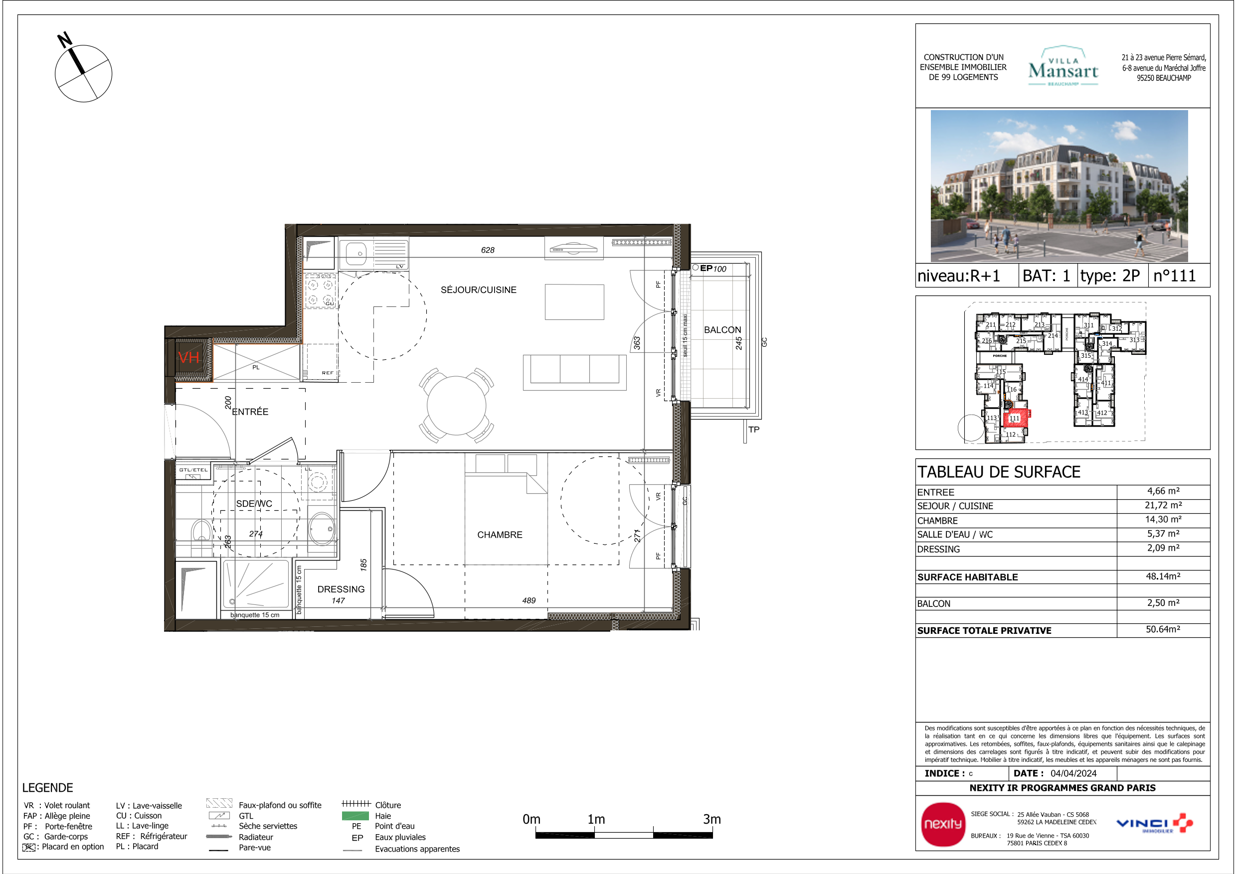 Appartement à Beauchamp 95250 image 12