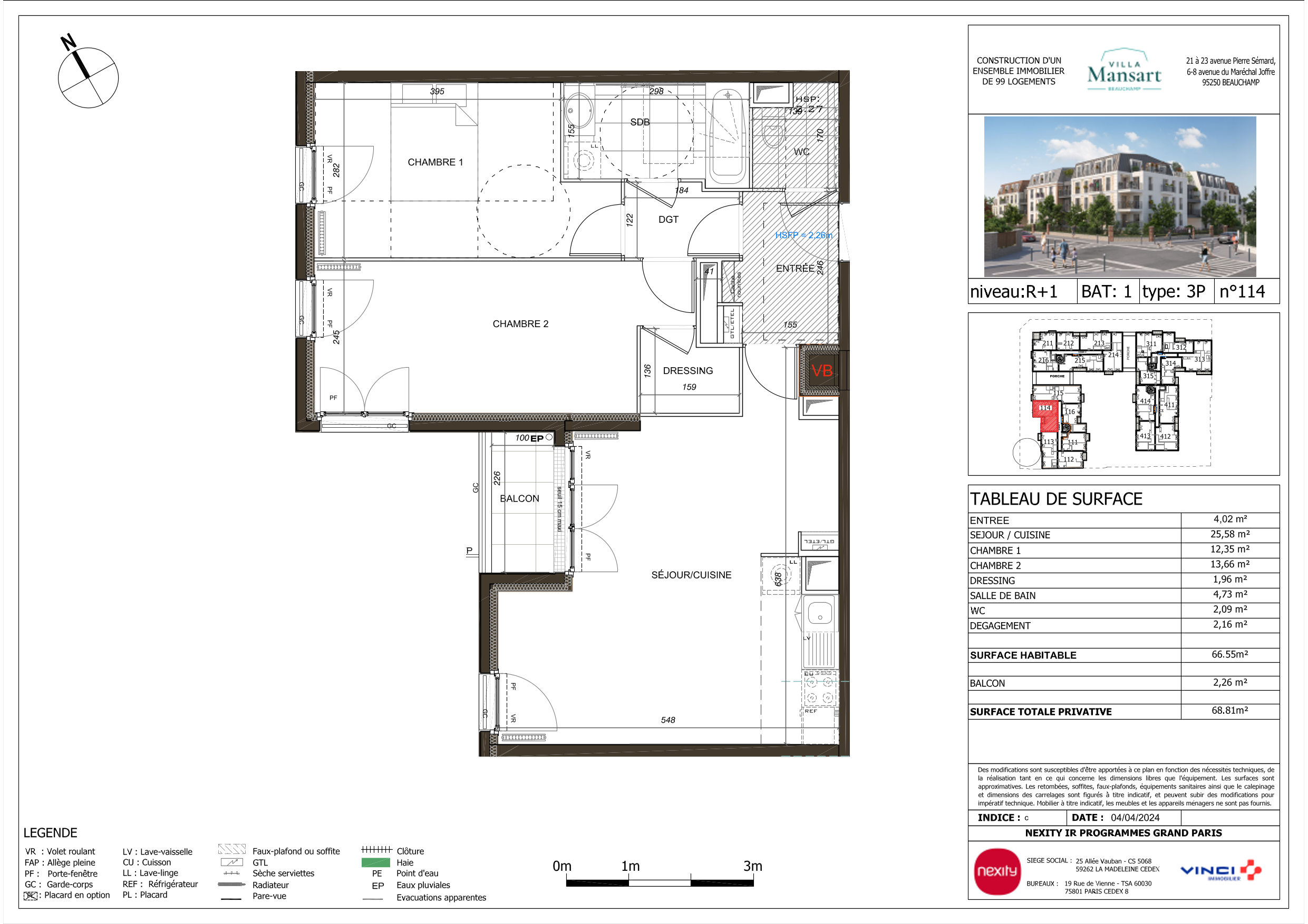 Appartement à Beauchamp 95250 image 15