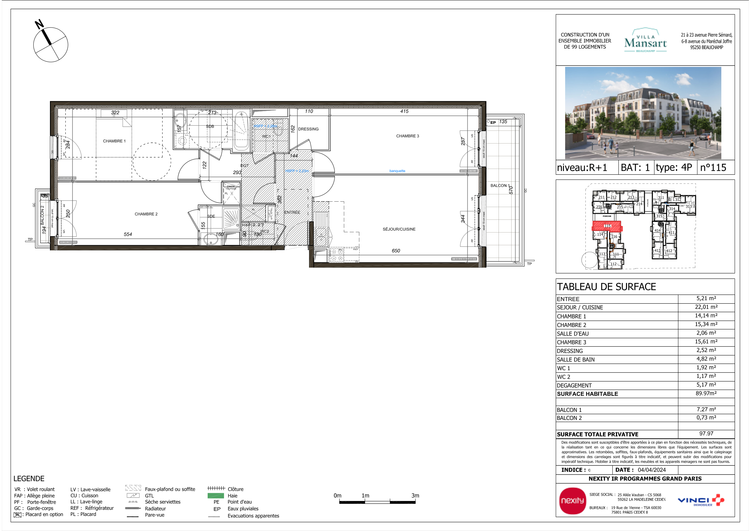 Appartement à Beauchamp 95250 image 16
